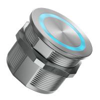 259-1150 RS PRO Illuminated Piezo Switch, Momentary (NO), SPST, IP69, Cable, 1A, -20 → +75°C Natural