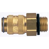 21kaaw13mpn Legris Nickel Plated Brass Male Pneumatic Quick Connect Coupling, 1/4 in Male 16mm Male Thread