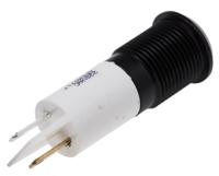 848-4636 RS PRO White Panel Mount Indicator, 220V ac, 14mm Mounting Hole Size, Faston, Solder Lug Termination, IP67