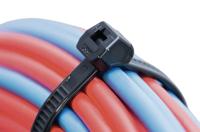 111-60110-lk2a-pa66-bk HellermannTyton Cable Tie, 270mm x 4.6 mm, Black Polyamide 6.6 (PA66), Pk-100