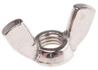 248-4365 48mm Plain Stainless Steel Wingnut, M10, A4 316