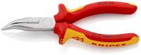 25-26-160 Knipex 25 26 Long Nose Pliers, 160 mm Overall, Angled Tip, VDE/1000V, 50mm Jaw