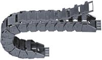 1751250 Igus 17, e-chain Black Cable Chain - Flexible Slot, W76 mm x D39mm, L1m, 125 mm Min. Bend Radius, Igumid G