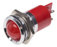211-667 RS PRO Red Panel Mount Indicator, 12V, 22mm Mounting Hole Size, Solder Tab Termination