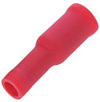 270-7599 RS PRO Insulated, Red Bullet Connector, 0.5mm² to 1.5mm², 22AWG to 16AWG, 3.9mm Bullet diameter Female