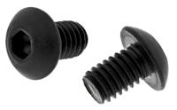 822-9307 RS PRO Black, Self-Colour Steel Hex Socket Button Screw, ISO 7380, M4 x 6mm