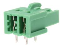 1786404 Phoenix Contact, 5.08mm Pitch, IC 2.5/ 2-G-5.08, 2 Way, Right Angle, Pluggable Terminal Block, Inverted Header, Through
