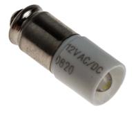 225-997 RS PRO White LED Indicator Lamp, 12V ac/dc, Midget Groove Base, 6mm Diameter, 2070mcd