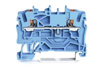 2202-1204 Wago TOPJOB S, 2202 Series Blue Feed Through Terminal Block, 2.5mm², Single-Level, Push-In Cage Clamp Termination,
