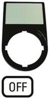 218300-m22s-st-gb5 Eaton Legend Plate for Use with RMQ Titan Series, Off