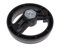 161-2001 RS PRO Black Glass-Fibre Reinforced Technopolymer Hand Wheel, 80mm diameter