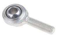198-9083 RS PRO M8 x 1.25 Male Steel Rod End, 8mm Bore, 53mm Long, Metric Thread Standard, Male Connection Gender
