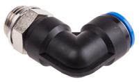qsl-g12-16 Festo QS Series Elbow Threaded Adaptor, G 1/2 Male to Push In 16 mm, Threaded-to-Tube Connection Style, 186126