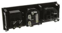 bzh11z000011 Bulgin C13, C14 Snap-In IEC Connector Socket, Plug, 10A, 250 V, Fuse Size 5 x 20mm