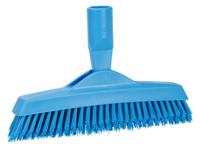 70403 Vikan Very Hard Bristle Blue Scrubbing Brush, 40mm bristle length, Polyester bristle material