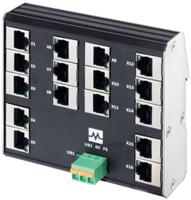 58904 Murrelektronik Limited 58 Series DIN Rail Mount Network Hub, 16 RJ45 Ports, 100Mbit/s Transmission, 9 → 36V dc
