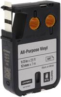 1868751 Dymo XTL Black on White Label Printer Tape, 7 m Length, 12 mm Width