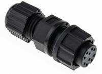 bu-10bffa-ll7001 Amphenol Industrial Circular Connector, 10 Contacts, Panel, Standard Connector, Socket, Female, IP67, Ceres Series