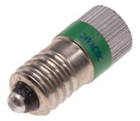204-760 RS PRO Green LED Indicator Lamp, 24V ac/dc, E10 Base, 10mm Diameter, 170/160mcd
