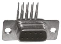 mhdd9-f-t-b-m-r MH Connectors MHDD-M 9 Way Right Angle Through Hole D-sub Connector Socket, 2.77mm Pitch