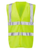 hvw03-y-xl Orbit International Yellow Hi-Vis Hi Vis Vest, X Large