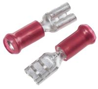 9-160481-1 TE Connectivity PIDG FASTON .187 Red Insulated Female Spade Connector, Receptacle, 4.8 x 0.5mm Tab Size, 0.3mm² to