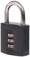 15840 ABUS Combination Weatherproof Steel, Zinc Combination Padlock, 6.5mm Shackle, 42mm Body