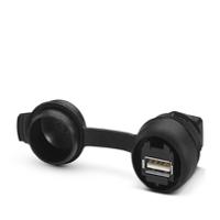1425185 Phoenix Contact Horizontal, Panel Mount, Socket Type Type A USB 3.0 IP65 USB Connector