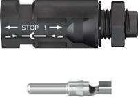 320077p0001-ur Staubli Cable Coupler MC4 Series, Male, Panel Mount Solar Connector, Cable CSA, 1.5mm², Rated At 17.5A, 1.25 kV PV-ADSP4
