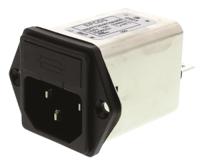 b84773a0010a000 EPCOS 10A, 250 V ac/dc Panel Mount IEC Inlet Filter B84773A0010A000, Tab