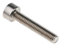 281-013 RS PRO Plain Stainless Steel Hex Socket Cap Screw, DIN 912, M3 x 16mm
