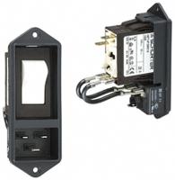 ef110035001001 Schurter C20 Panel Mount IEC Connector Male, 20A, 125 V, 250 V