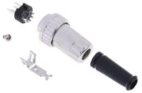 491-011 RS PRO 5 Pole Din Plug, 1A, 100 V ac, Bayonet, Male, Cable Mount