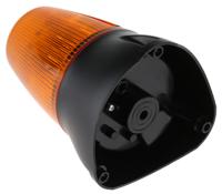 leda100-02-01 Moflash LEDA100 Series Amber Buzzer Beacon, 20 → 30 V, IP65, Surface Mount, Wall Mount, 80dB at 1 Metre