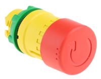 zb5as834 Schneider Electric Harmony XB5 Series Turn to Release Emergency Stop Push Button, 22mm Cutout, IP66, IP67, IP69K