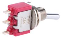 7101syzqe C & K Toggle Switch, PCB Mount, On-None-On, SPDT, Solder Terminal