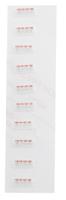 286-125 RS PRO Non-Reversible Temperature Sensitive Label, 116°C to 132°C, 4 Levels