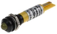 212-266 RS PRO Yellow Panel Mount Indicator, 8mm Mounting Hole Size, Solder Tab Termination, IP67