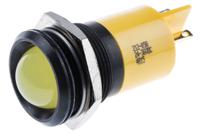 212-058 RS PRO Yellow Panel Mount Indicator, 24 → 36V dc, 22mm Mounting Hole Size