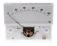is-11001 Sifam Tinsley Analogue Panel Ammeter 100μA DC, 32.3mm x 73.7mm, ±1.5 % Moving Coil