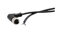 rnd-205-01221 RND Female 4 way Angled Socket M12 to Free End Cable Connector Cable, 2 m