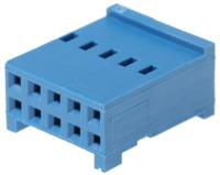 281839-5 TE Connectivity, AMPMODU HE13/HE14 Female Connector Housing, 2.54mm Pitch, 10 Way, 2 Row