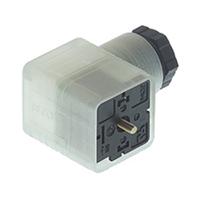 935980333-rs-gdml-3016-led-230-rg-schwarz Hirschmann GDML 3P+E DIN 43650 A, Female Solenoid Valve Connector with Indicator Light, 250 V Voltage