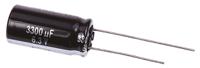 eca0jhg332 Panasonic 3300μF Aluminium Electrolytic Capacitor 6.3V dc, Radial, Through Hole - ECA0JHG332