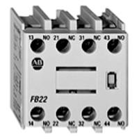 100-fc11 Allen Bradley Auxiliary Contact, 2 Contact, 1NC/1NO, Front Mounting, 100-FC11 100-C/104-C Contactors
