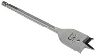 184-8106 RS PRO Chrome Vanadium Steel Flat Wood Drill Bit, 25mm Diameter, 152.4mm Overall