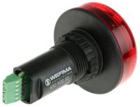 45010055 Werma 450 Series Red Buzzer Beacon, 24 V, IP65, Panel Mount, 80dB at 1 Metre