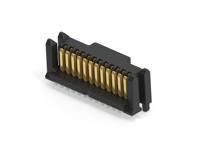 254168-e ERNI 254168 Series Vertical Surface PCB Header, 12 Contact(s), 0.8 mm Pitch, 1 Row, Shrouded