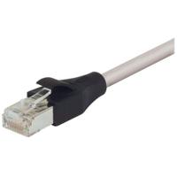 trd695sz-2 L-ComTRD, 2m Cat6, Grey RJ45 to Male RJ45 Male, Aluminium/Polyester Foil Shielded, Terminated LSZH Sheath