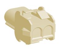 1-1703062-2 TE Connectivity, Universal MATE-N-LOK Female Connector Housing, 6.35mm Pitch, 2 Way, 1 Row